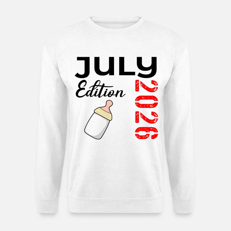 Geburt Juli 2026 - Unisex Pullover - Weiß