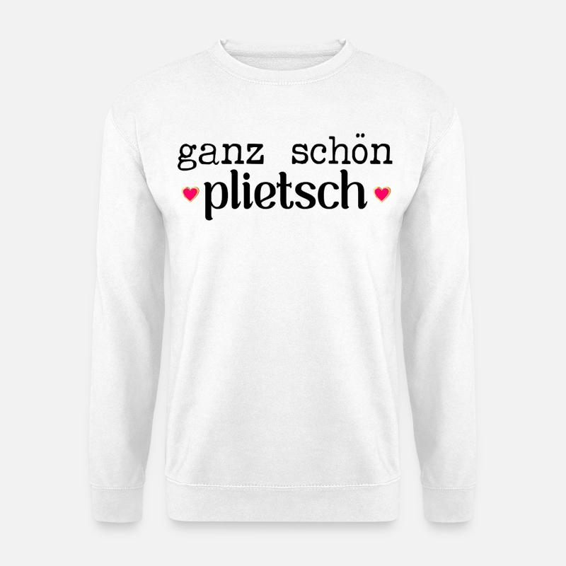 Hamburg Komplimente Plietsch - Unisex Pullover - Weiß