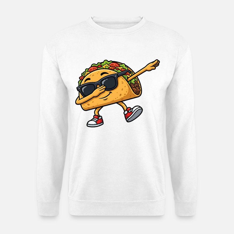 Dabbing Taco - Unisex Pullover - Weiß