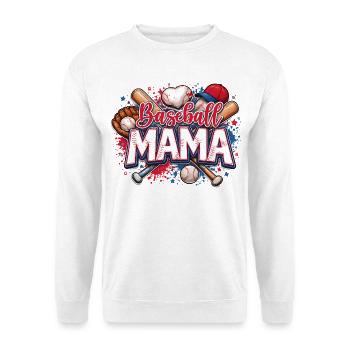 Baseball Mama Maman Sport Américain USA - Sweat-shirt Unisexe - blanc - Devant