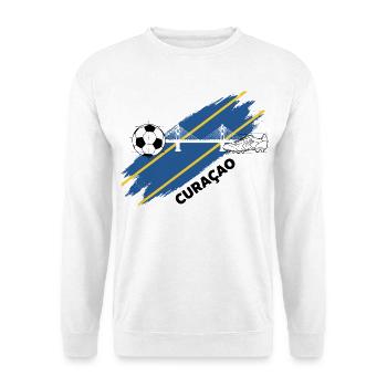 Curaçao Football Maillot Supporter Curacao Soccer - Sweat-shirt Unisexe - blanc - Devant