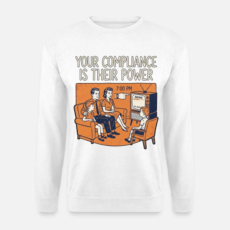 Roboter Gesellschaft - Unisex Pullover - Weiß