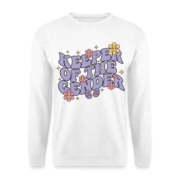 Révélation de sexe : Gardien de la baby shower de genre - Sweat-shirt Unisexe - blanc - Devant