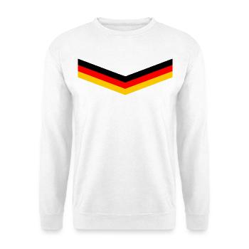 DEUTSCHLAND GERMANY EUROPA DEUTSCHE SPORT FAN - Unisex Pullover - Weiß - Vorne