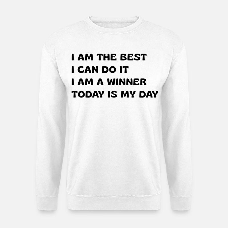Powerful Affirmations - Unisex Sweatshirt - white