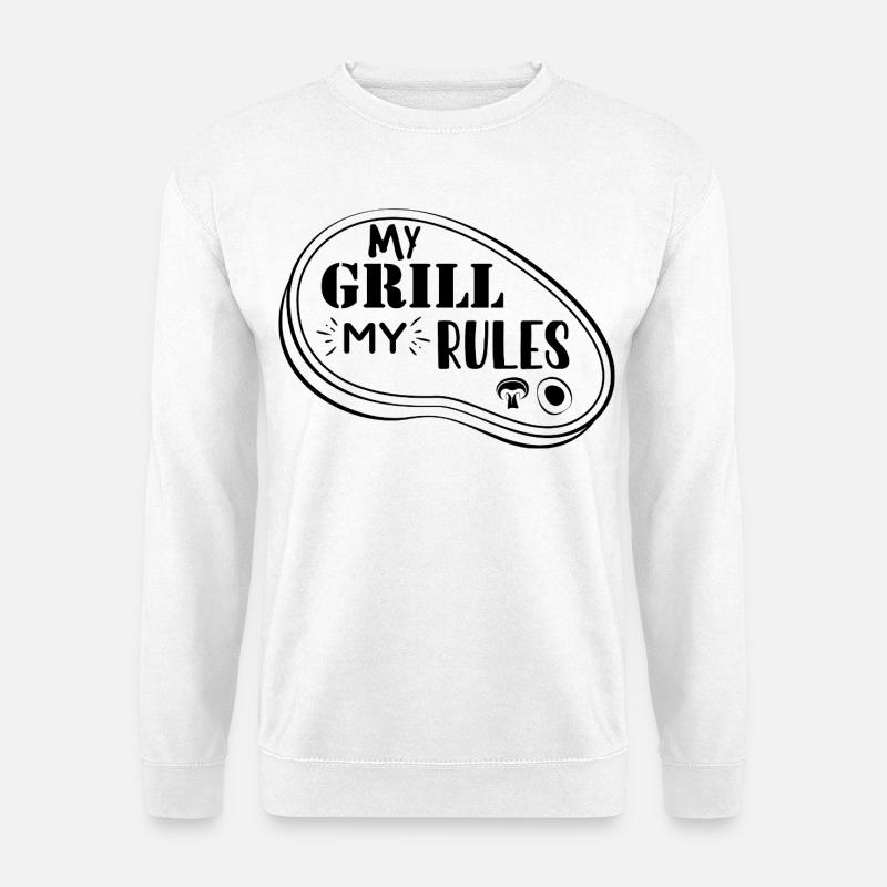 My Grill My Rules - Unisex Pullover - Weiß