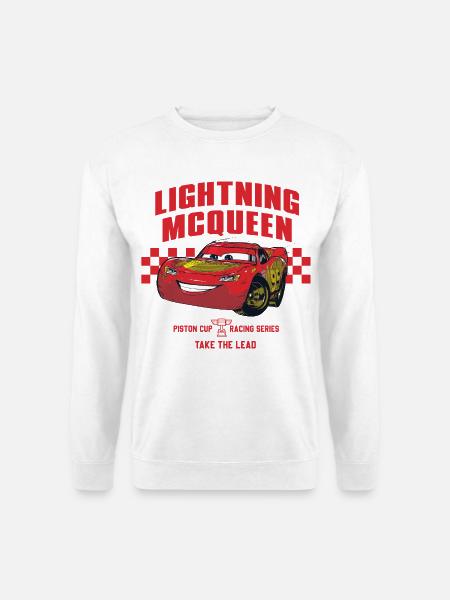 Cars Piston Cup Mit Lightning McQueen Und Spruch - Unisex Pullover - Weiß