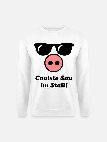 Coolste Sau Im Stall! (Cool) - Unisex Pullover - Weiß