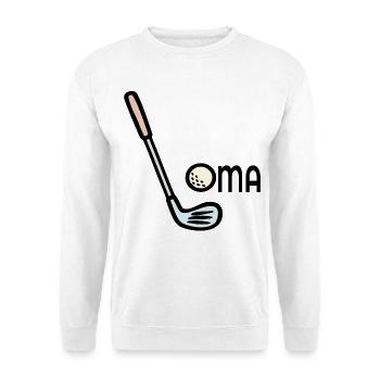 Golf Granny Golf Clubs - Sweat-shirt Unisexe - blanc - Devant