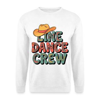 Troupe de danse en ligne rétro - Sweat-shirt Unisexe - blanc - Devant