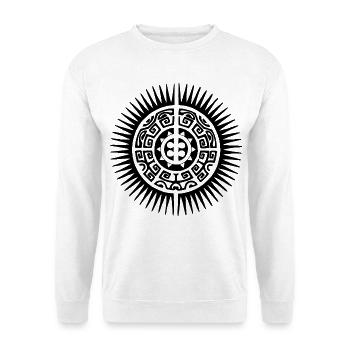 Black Mandala Sun - Unisex Sweatshirt - white - Front