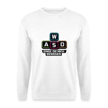 WASD Dinge Die Mich Bewegen - Unisex Pullover - Weiß - Vorne