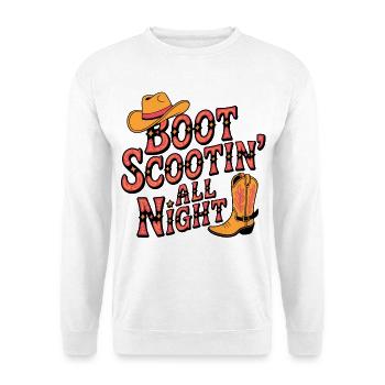 Line Dance Boot Scootin - Unisex Pullover - Weiß - Vorne
