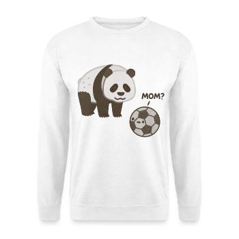 Panda meets football - Unisex Sweatshirt - white - Front