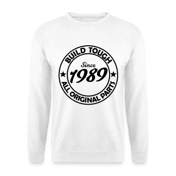 Zwei Sterne 1989 Silhouette - Unisex Pullover - Weiß - Vorne