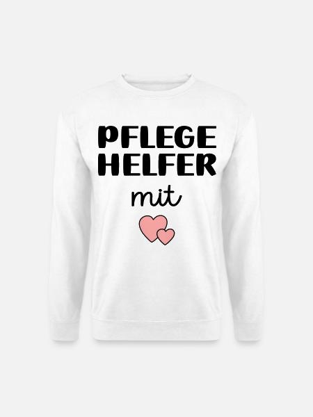 Pflegehelfer - Unisex Pullover - Weiß