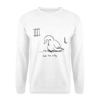 Trop bête - Drôle d’oie - Sweat-shirt Unisexe - blanc - Devant
