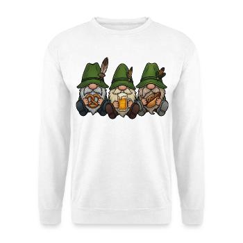 Festival Folklorique des Gnomes Éclipsés Costumes Traditionnels Cadeau de remplacement - Sweat-shirt Unisexe - blanc - Devant
