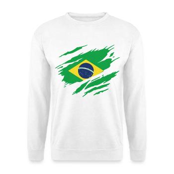 Brazil Brazilian Flag - Unisex Sweatshirt - white - Front