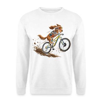 Wild Ride Mountainbike Hund - Unisex Pullover - Weiß - Vorne