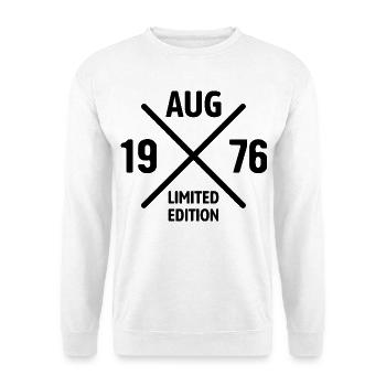 Limited Edition August 1976 Geburtstag Geschenk - Unisex Pullover - Weiß - Vorne
