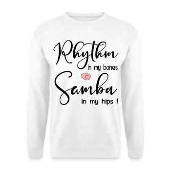 Danse rythmique de samba - Sweat-shirt Unisexe - blanc - Devant