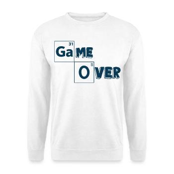 Game over games shirt - Sweat-shirt Unisexe - blanc - Devant