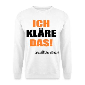 Umwelttechnologe Abwasser - Unisex Pullover - Weiß - Vorne