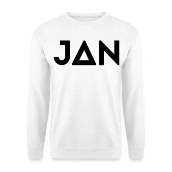 First name Jan - Unisex Sweatshirt - white - Front