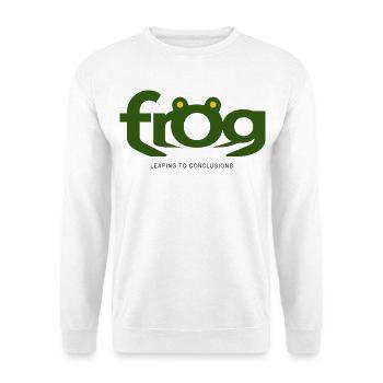 FROG – Jumping Straight to Conclusions - Unisex Sweatshirt - white - Front