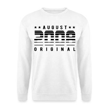 Édition Originale Édition Limitée Anniversaire d’août 2008 - Sweat-shirt Unisexe - blanc - Devant