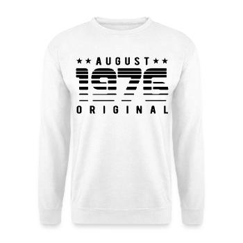 Édition Originale Limitée Août 1976 Anniversaire - Sweat-shirt Unisexe - blanc - Devant