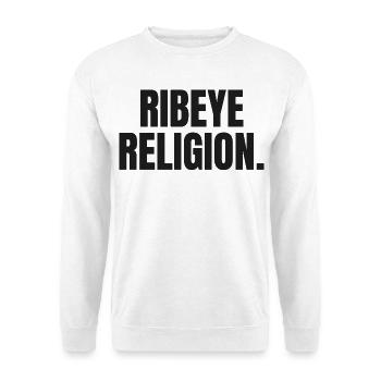 RELIGION DU RIBEYE | T-shirt Carnivore | Steak Lover - Sweat-shirt Unisexe - blanc - Devant