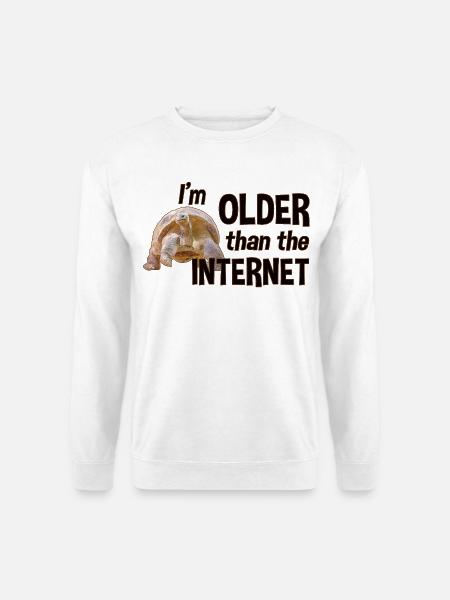I'm older than the Internet - Turtle - Unisex Sweatshirt - white