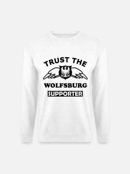 Die Wolfsburg Unterstützer - Unisex Pullover - Weiß
