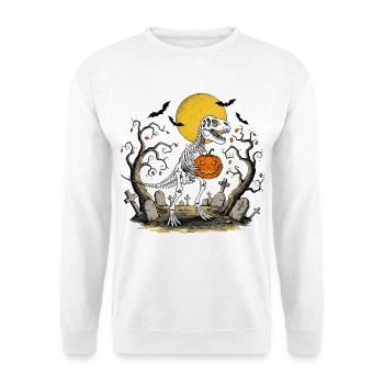 Halloween T Rex - Unisex Sweatshirt - white - Front