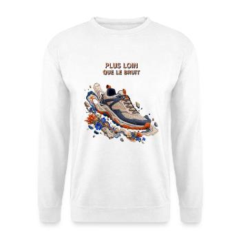 Plus loin que le bruit - Sweat-shirt Unisexe - blanc - Devant