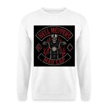 Hell Moppers Mad Cap - Sweat-shirt Unisexe - blanc - Devant
