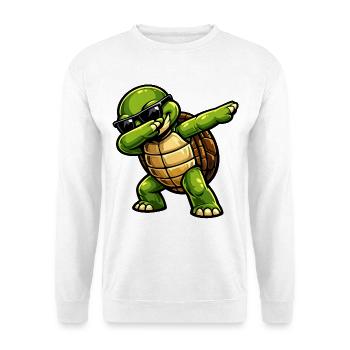 Dabbing Turtle - Unisex Sweatshirt - white - Front