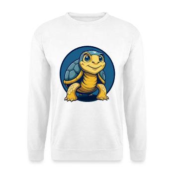 Mascotte de la Tortue Kawaii Logo clipart Logo - Sweat-shirt Unisexe - blanc - Devant