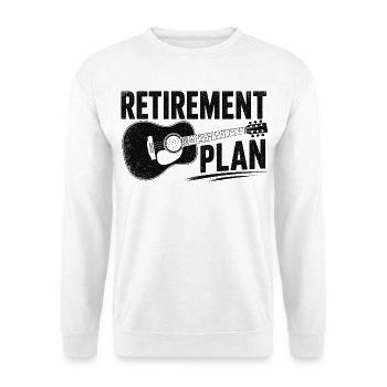 Piano de retraite Guitare - Sweat-shirt Unisexe - blanc - Devant