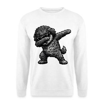 Dabbing Schafpudel - Unisex Pullover - Weiß - Vorne