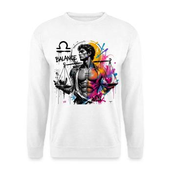 Libra Men – Astrology Gift - Unisex Sweatshirt - white - Front