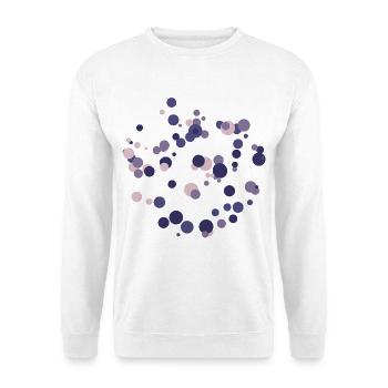 Lila Blasenkreis - Unisex Pullover - Weiß - Vorne