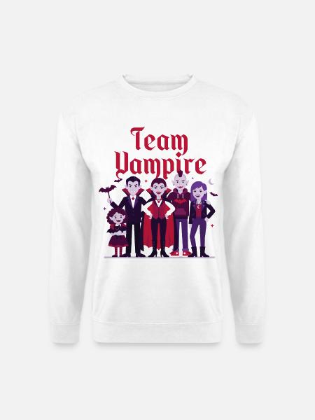 Team Vampire Family - Unisex Sweatshirt - white