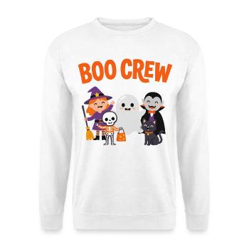 Boo Crew Halloween-Freunde - Unisex Pullover - Weiß - Vorne