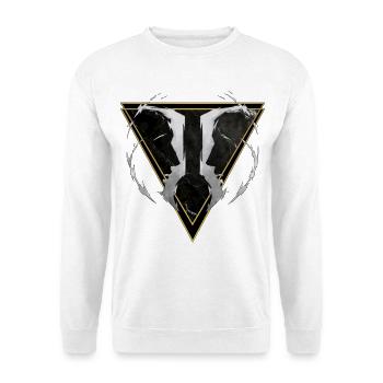 Zwillinge Luftzeichen – Tierkreis von Kék-Ina - Unisex Pullover - Weiß - Vorne