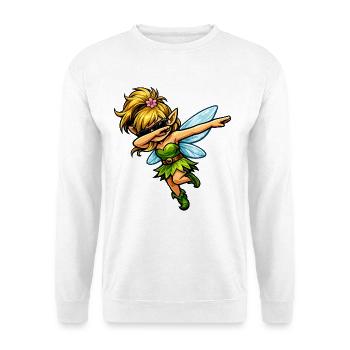 Dabbing Weibliche Fee - Unisex Pullover - Weiß - Vorne