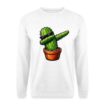 Dabbing Kaktus - Unisex Pullover - Weiß - Vorne