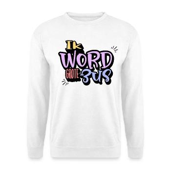 "I'm Becoming a Big Sister" Pregnancy Announcement - Unisex Sweatshirt - white - Front